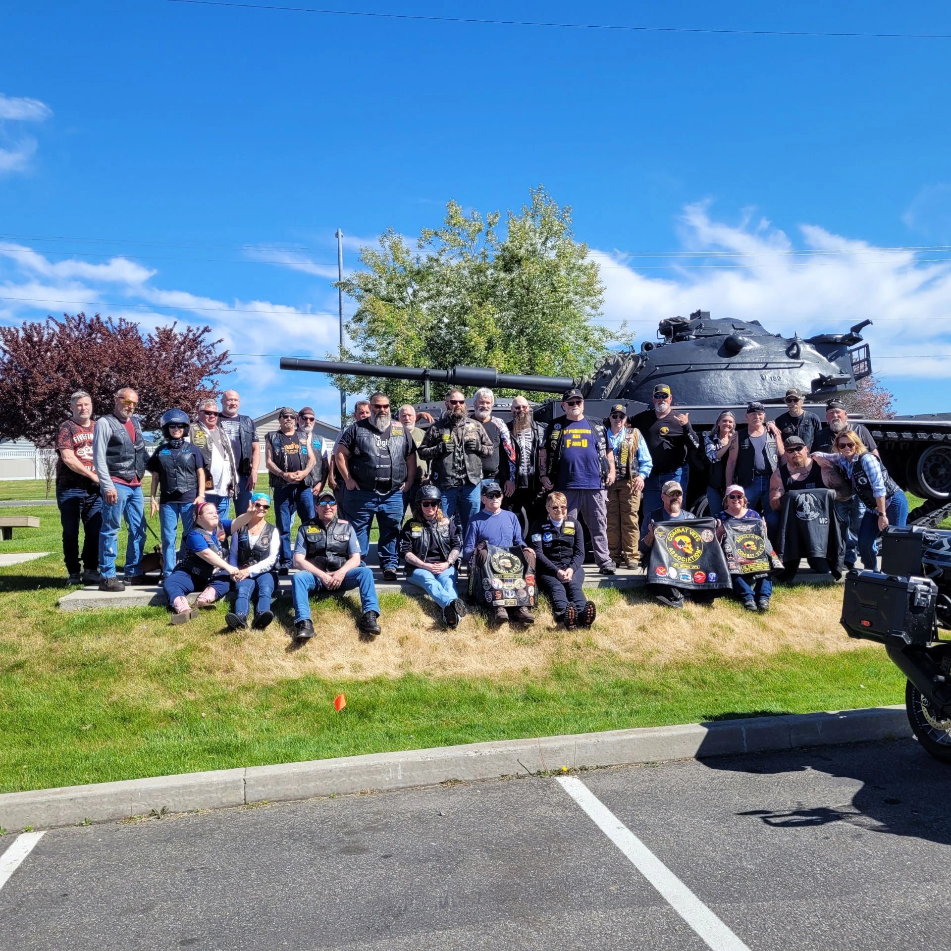Members of CVMA Chapter 13-1 gathered together